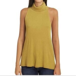 We the Free Free People Free People Drippy Ribbed City Tank Turtleneck XS